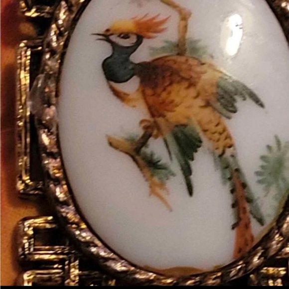 Vintage Bird Brooch with Gold Accents - Picture 2 of 4